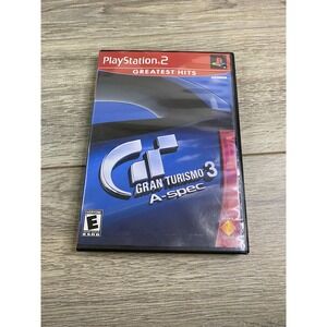 Gran Turismo 3 A-spec Sony PlayStation 2‎ PS2 Greatest Hits Case and Manual Only